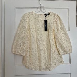 NWT Allegra K blouse size M, ecru